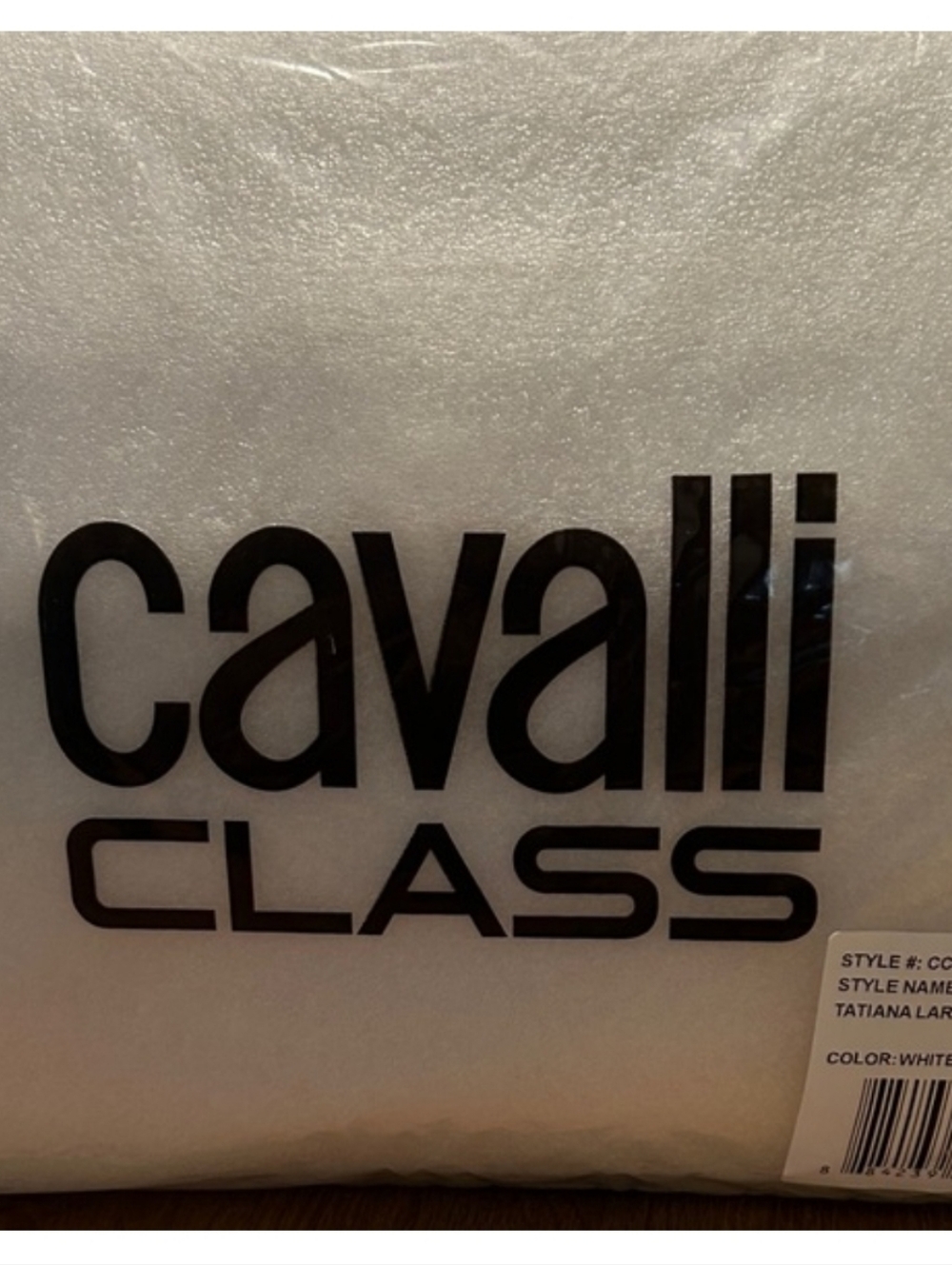 Cavalli Class Elegant Cream Satchel - Picture 13 of 14